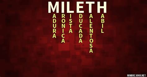 significado del nombre mileth