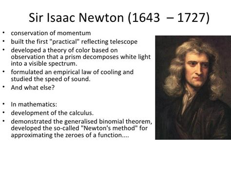 significant contribution of isaac newton