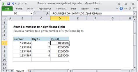 significant figures in excel calculations