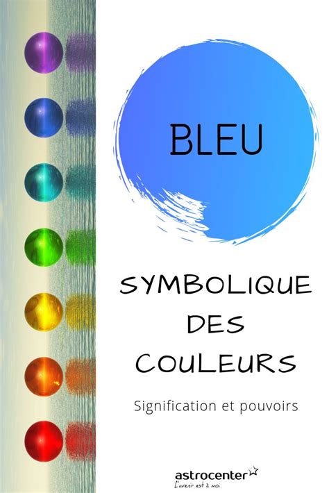 Bleu signification et symbole de la couleur primaire Palettes de
