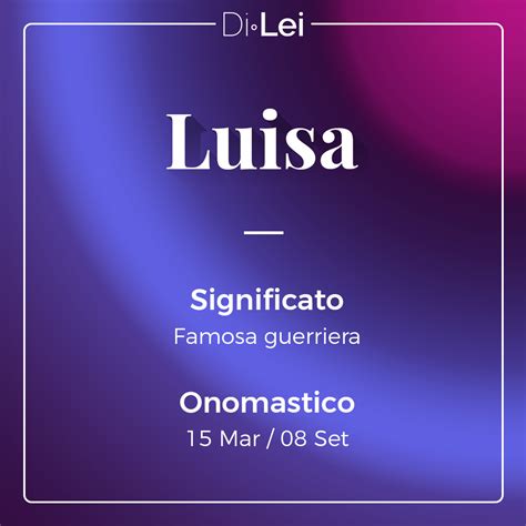 significato del nome luisa