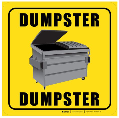 Signs For Dumpsters