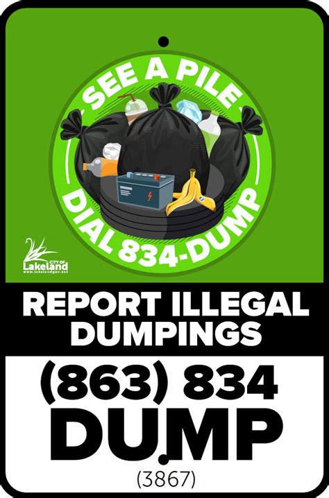 signs for illegal dumping
