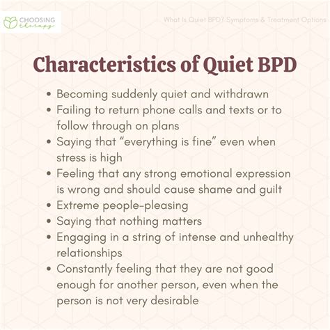 signs of quiet bpd