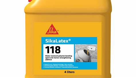 Sika Latex 118 Msds SIKA LATEX SUSU ADMIX PLUS LATEX 18L Aurous Hardware