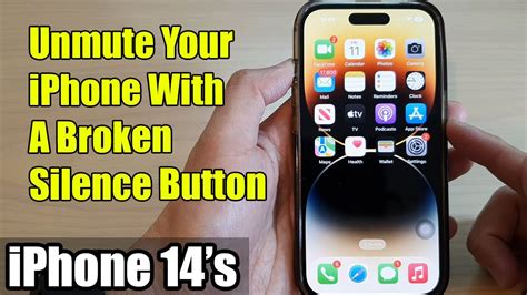 silence button on iphone 14