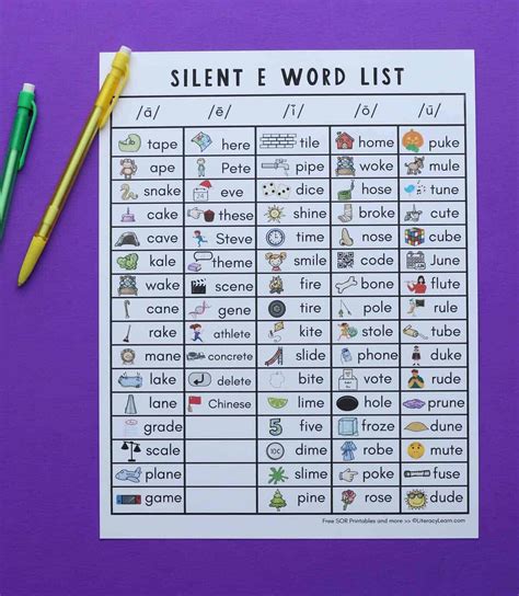 Silent E Words Made Easy
