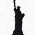 silhouette statue of liberty