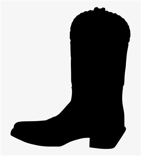 silhouette cowboy boot outline
