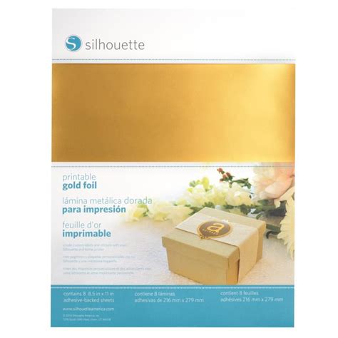 Silhouette Printable Adhesive Foil Gold