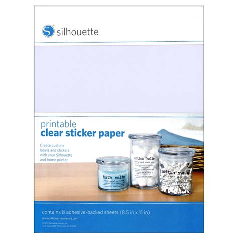Silhouette Printable Clear Paper