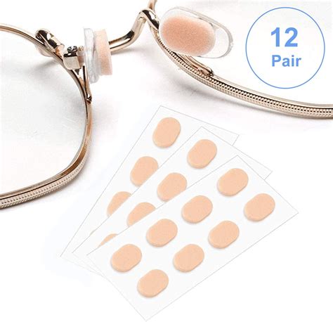 Eyeglass Nose Pads SMARTTOP Stick on 2.5mm Silicone Anti