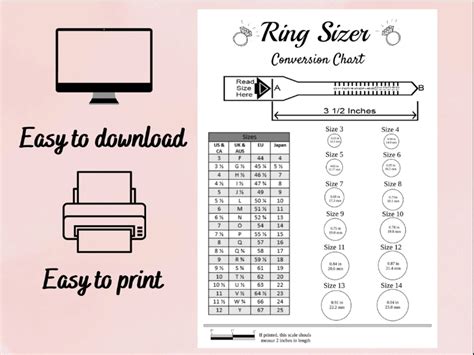 Silicone Ring Sizer Printable