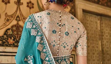 Silk Saree Embroidery Blouse Back Neck Designs 30 Trendy For s