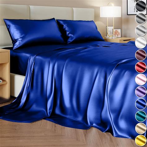 Silk Bed Sheets Queen Amazon