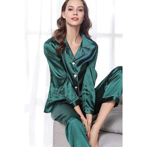 Silk Pajama Set Green