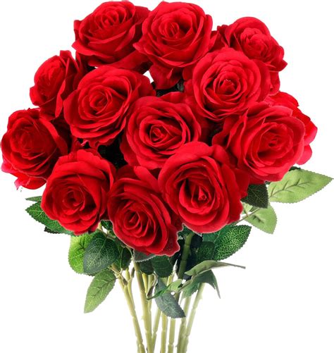 Silk Red Roses