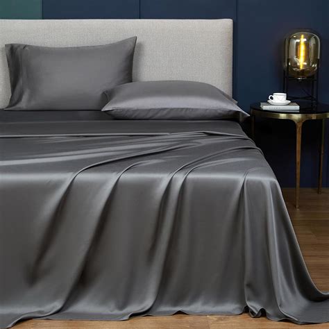 Silk Sheets Queen Grey