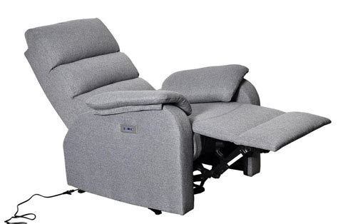 silla reclinable gris