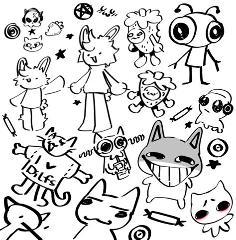 Silly Cat Doodles