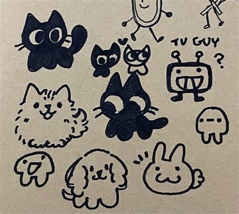 Silly Doodles On Paper