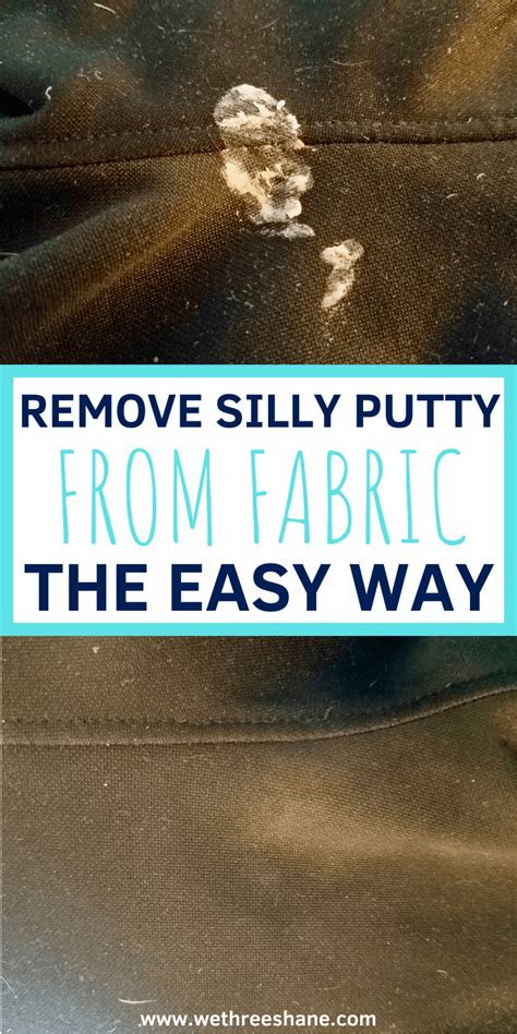 Silly Putty How To Remove From Fabric