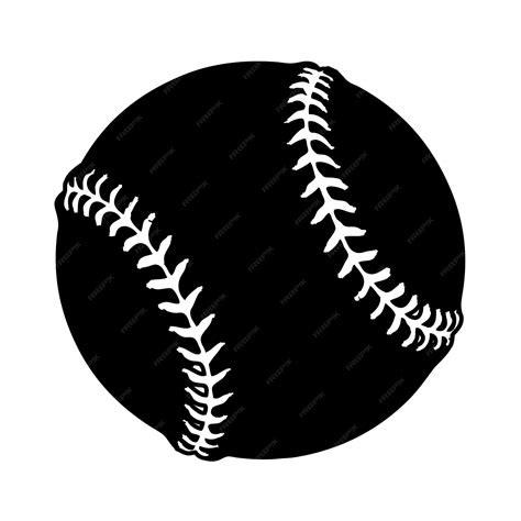 silueta pelota de beisbol