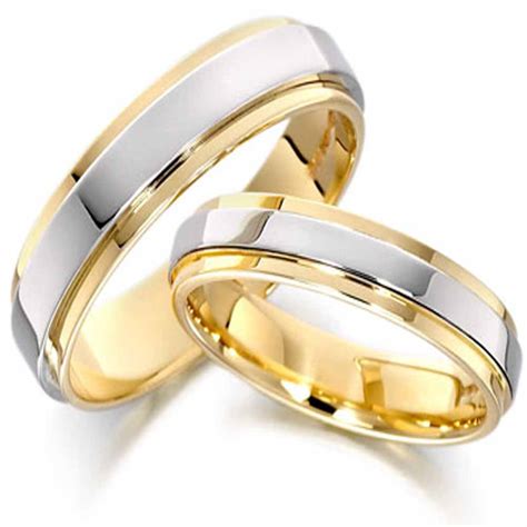 Gold and Silver Wedding Band SetGoing Baroque Touch of Gold Etsy