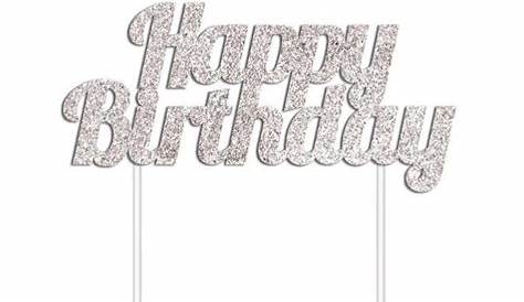 Buy WEFOO 12 Pack Gold and Silver Happy Birthday Cake Topper Birthday