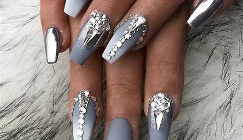 Silver Sensation: Opt For A Silver Dress With Baby Pink Nails For Teen Glam