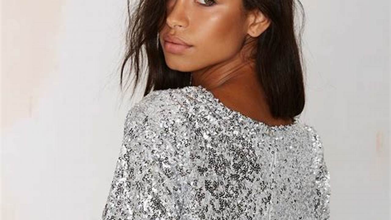 Unveiling the Shimmering Secrets of Silver Sequin Crop Tops