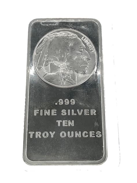 silver 10 troy oz bar