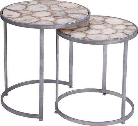 Silver Accent Table Set