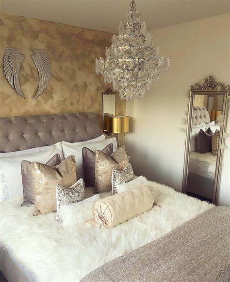 Luxurious Silver and Gold Fall Bedroom Randi Garrett Design