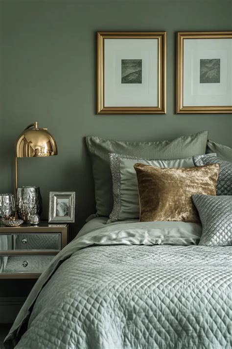 Luxurious Silver and Gold Fall Bedroom Randi Garrett Design