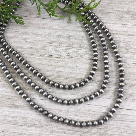Silver Bead Necklaces