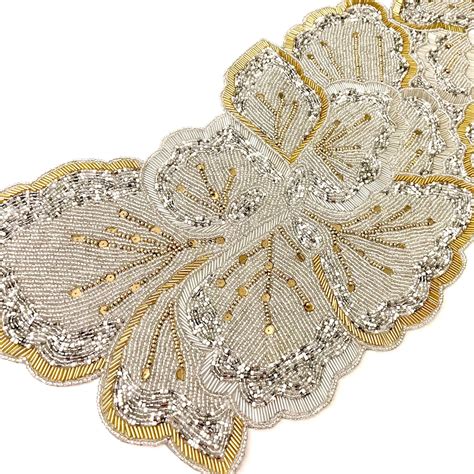 Silver Beaded Runner