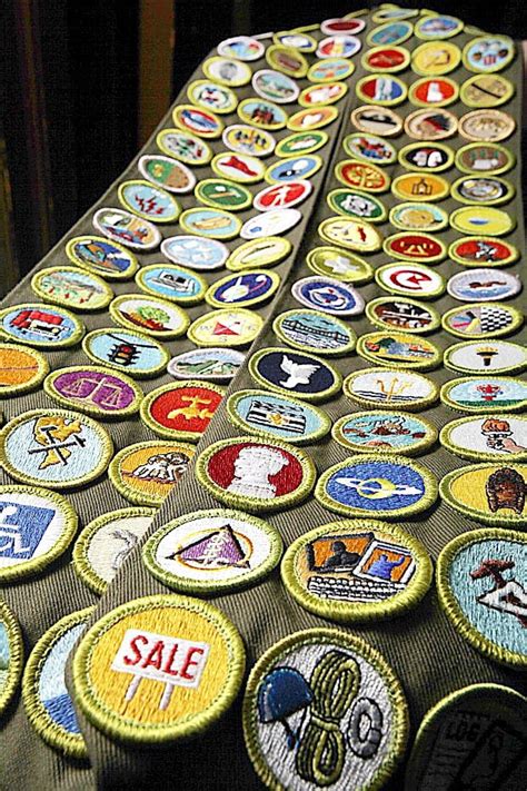 Silver Border Merit Badges