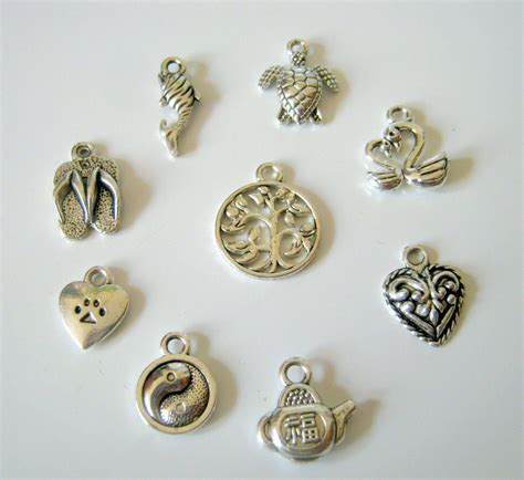 silver charms for jewelry making