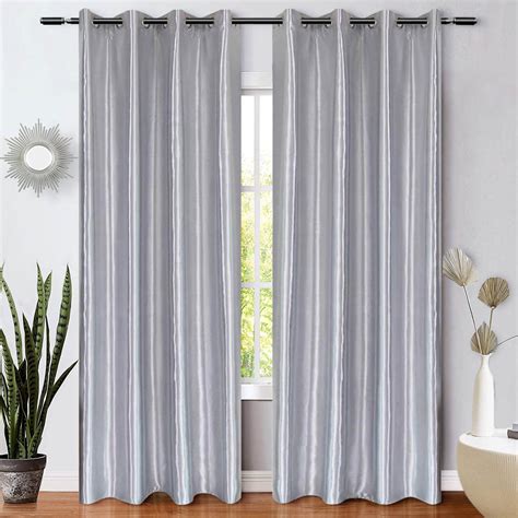 Silver curtains for bedroom