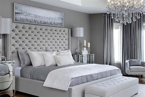 Silver Grey Wall For Bedroom