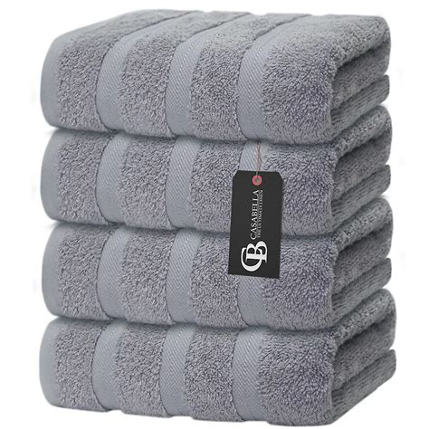silver hand towels