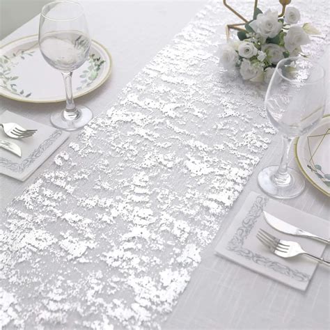 Silver Table Runner 108