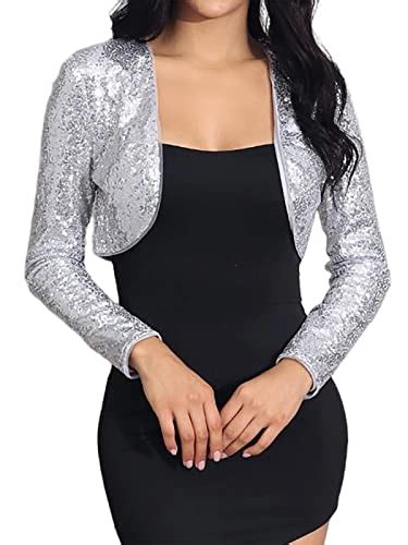 Silver Tinsel Bolero Jacket