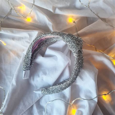 Silver Tinsel Headband
