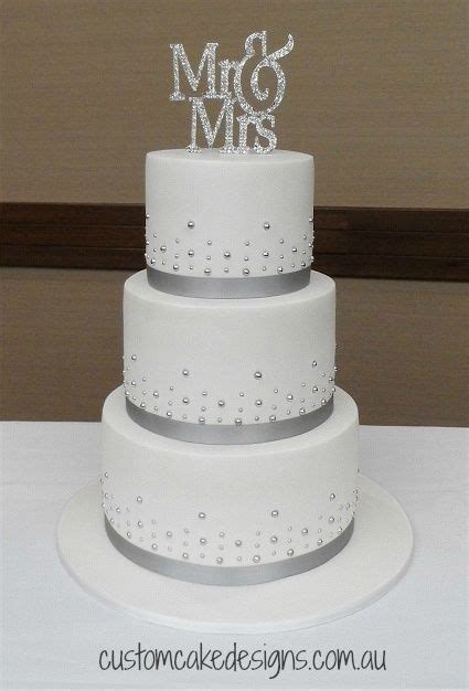 Silver Wedding Cake Ideas