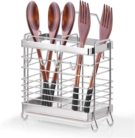 Silverware Holder For Drying Rack