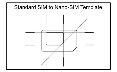 Sim Card Template Printable
