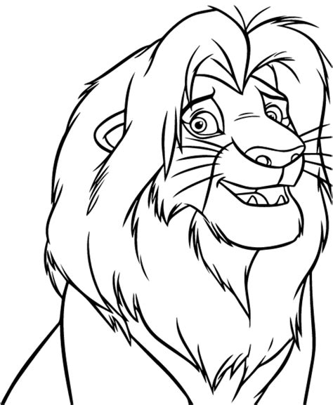 simba coloring pages printable