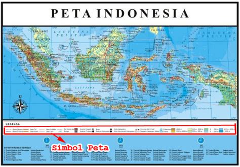 simbol pada peta indonesia